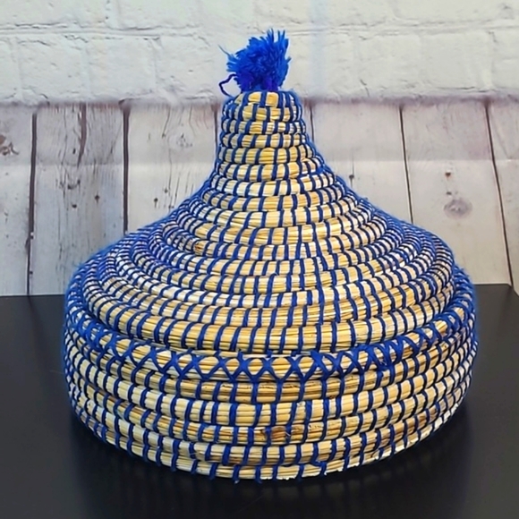 Authentic Handmade Woven Tweed Knit Mexico Mexican Tortilla Basket Holder 10" - Picture 3 of 11